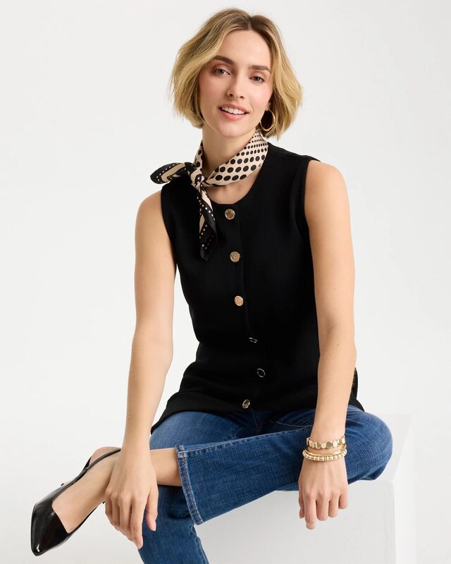 Refined Crewneck Sweater Vest - image 2